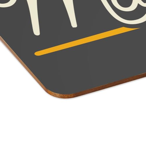 Sets de table en liège anti-rayures napperons souples noirs grand format 39cm - 4