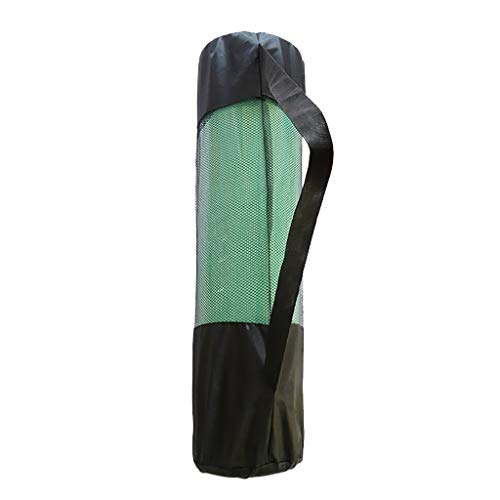 Zanfun Yoga Mat Storage Bag Ventilation Large Net Bag Backpack Yoga Mat Tote Sling Carrier Fits Most Size Mats Black #TOP2