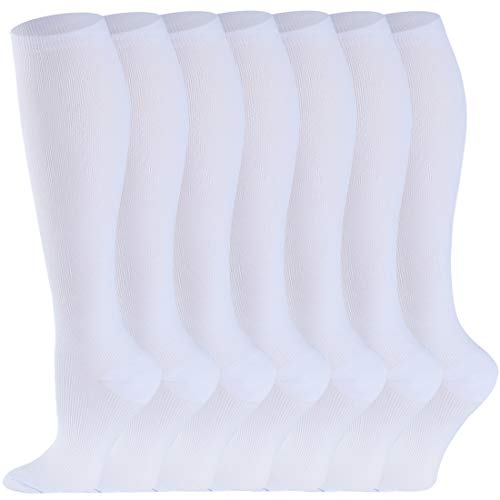 SOOVERKI 7 Pairs Compression Socks Men Women 20-30 mmHg 2020 Best for Running,Athletic,Medical,Pregnancy