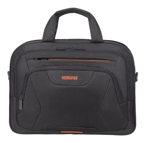 American Tourister at Work Briefcase 42 Centimeters 15 Black (Black/Orange)