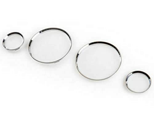 Hotsteelies Chrome Dashboard Dial Gauge Ring Set for BMW E30 M3 EVO 1982-1994