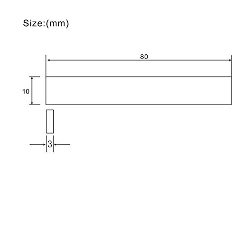 Pack Of 6 Bone Guitar String Bridge Saddle Blank For Acoustic Classical Guitar Mandolin Banjo Ukulele 80X3X10Mm,Muisicone #TOP4