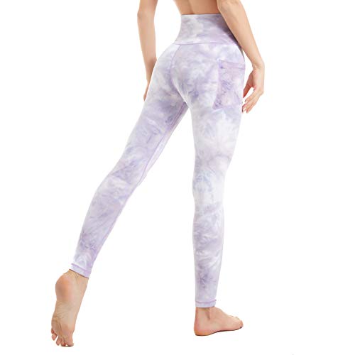 Image of iniber High Waisted Yoga Pants with Pockets for Women 4-Way Stretch Soft Running Workout Leggings Athletic Yoga Pants