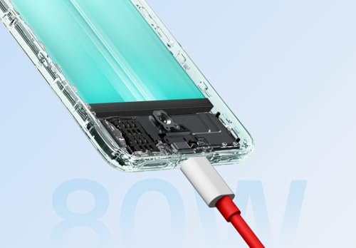 Image of etguuds 80W Oneplus Original Charging Adapter with USB to C Dash Supervooc Charging for Oneplus Nord 4 /CE4 /CE4 Lite /Oneplus 13 /13R /12 /12r / 11 /11R /10 /10R / 10 Pro / 10T / 9 / 9R / 9T Nord 3 / CE3 /CE3 Lite