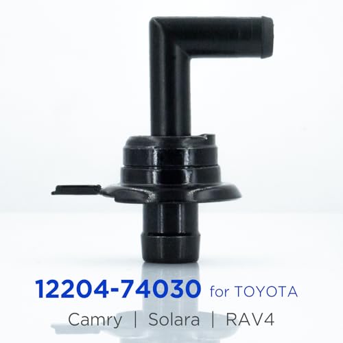 Image of PCV Valve 12204-74030 Valve Complete - Control, for Select Toyota Models as Camry | Solara | Rav4 etc., PCV Valve Replacement Automotive Accessories by KeeRoarin, 1 Pack