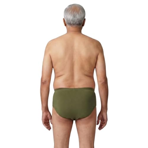 Image of Incontinence Men Briefs | Absorbs 35ml Of Leaks | Wash & Reuse | Anti Bacterial, Hygienic & Leakproof | Comfy Cotton | Pack Of 1 | Olive Green | L