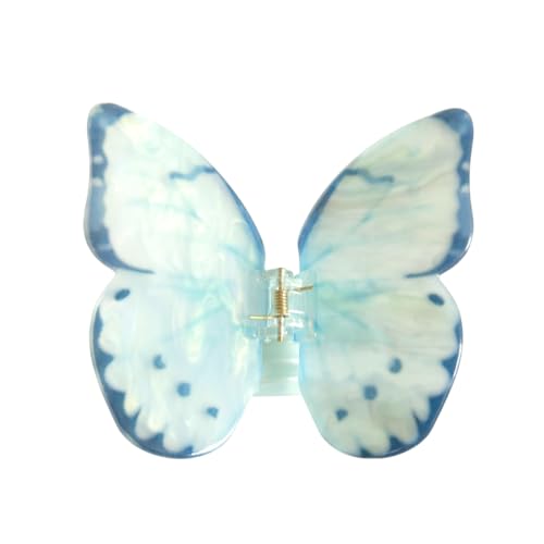Funny Butterfly Hair Clips,Novelty PVC Hair Clip,Butterfly Claw Clips for Women,White