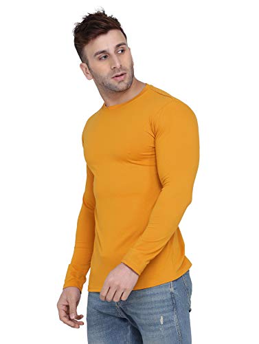 Image of Self Design Men Full Sleeve Round Neck Multicolor T-Shirt (Pack of 2)