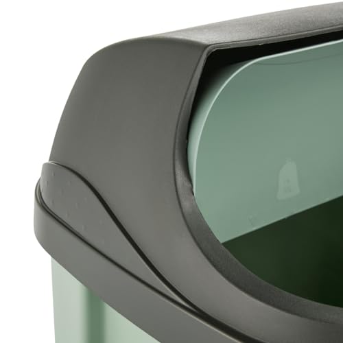 keeeper Abfallbehälter mit Rolldeckel, 50 l, 39 x 29,5 x 67,5 cm, Rasmus, Grün (Nordic Green)