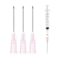 SGERUFZ 50 Stück Edelstahl Spendernadeln, Infusionsschläuche zum Nachfüllen von Flüssigkeiten, Industriekleber-Nachfüllschläuche (1,2-38 MM)