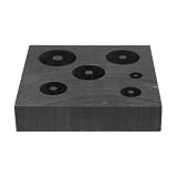 Angoily Mold for Metal Casting, Graphite Metal Casting Mold with 6 Slots Square Design, Jewelry Making Tool for Silver and Gold Melting, 1 Piece