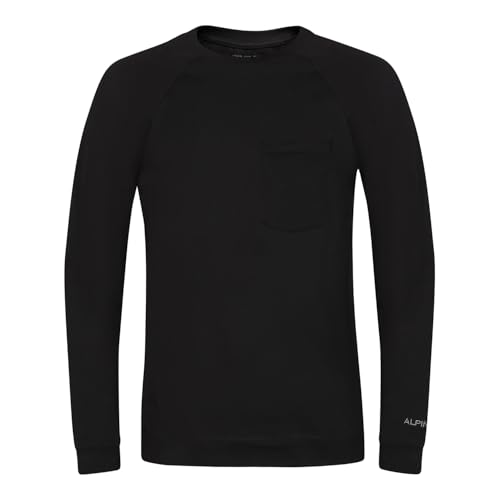 Alpine PRO POREH Herren Baumwoll Langarmshirt, Komfortables Freizeitshirt, Wander Shirt, Sport-T-Shirt, Outdoor T-Shirt, Thermoshirt, Funktion Shirt, Shirt für Alltag
