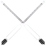 HYTROVE 2 Pezzi Alcolimetro in Vetro per Vino e Liquori Misuratore Alcolico Compatto Leggero e...