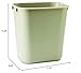 Rubbermaid Commercial Products Receptacle Wastebasket, 3.25-Gallon/12-Quart, Beige, Plastic, Garbage Can for Home/Office, Fits Under Desk/Sink/Cabinet