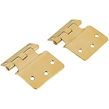 Solid Brass Fold Back Sellers Cabinet Hinge | 1 Pair/Pack | Hoosier Type Cabinet Reproduction Hardware | UA-227-HPB 1