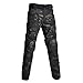WSPDSD Uniforme Militaire Combat Camouflage Chemises Uniforme Tactique Extérieur Airsoft Paintball Vêtements Pantalon Cargo Armée Allemand Uniforme - Pantalon Camo Noir, 6xl (115-125kg)