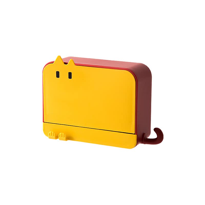 Porte-savon ménager avec couvercle pour une salle de bain propre et ordonnée
