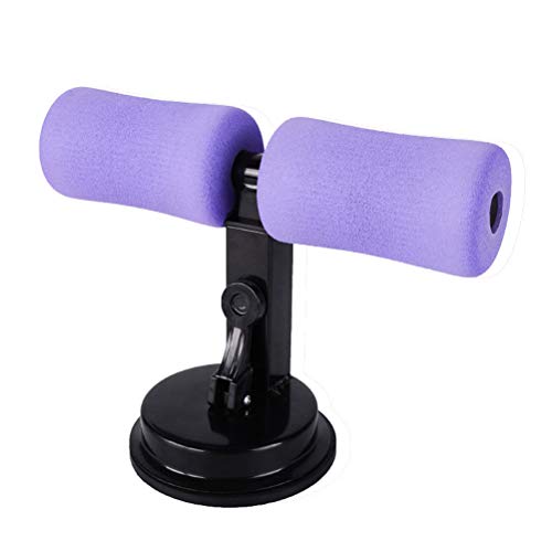 CZ-XING Barra de Apoyo portátil para Sentarse, Accesorios para la Salud, Dispositivo Abdominal para Hombres y Mujeres, multifunción, con Ventosa, Equipo de Fitness para el hogar, Morado, Talla única