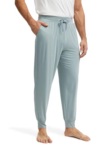 GYS Men's Pajama Pants Bamboo Viscose Soft Joggers Sleep Bottoms with Drawstring and Pockets