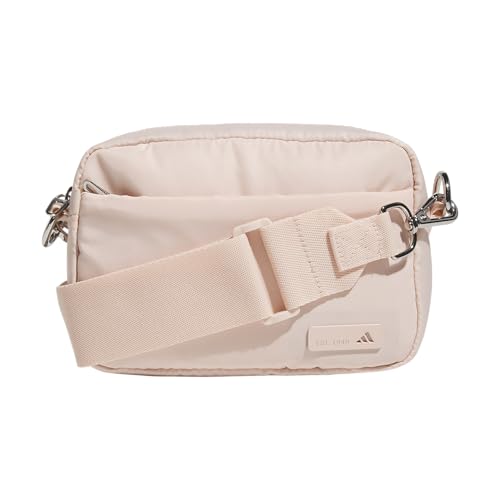 adidas Luxe Crossbody Premium Shoulder Bag Blush Pink/Silver Metallic OSFA