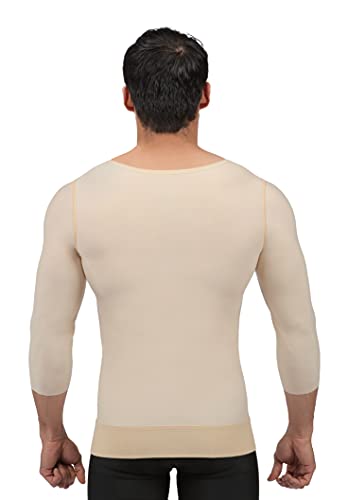 Isavela Male Mid Sleeve (3/4) Abdominal Cosmetic Surgery Compression Vest w/Zipper (MG06-MS)4