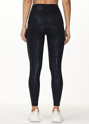THE GYM PEOPLE Women's V Cross Waist Workout Leggings Tummy Control Running Yoga Pants with Pockets