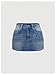 WDIRARA Women's Low Rise Butterfly Embroidery Bodycon Mini Denim Skirt Y2k Jean Skirt Light Blue X-Small