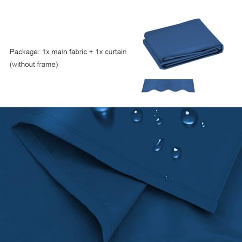 Auvent rétractable de rechange 5,5x5,5x3m en polyester pour terrasse