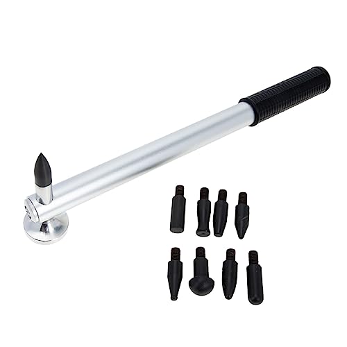 LIFKOME 1Set for Car Repair Body Hammer with Skid Grip Interchangeable Heads Professional Dent Remover Tool for Sheet Metal Fixing