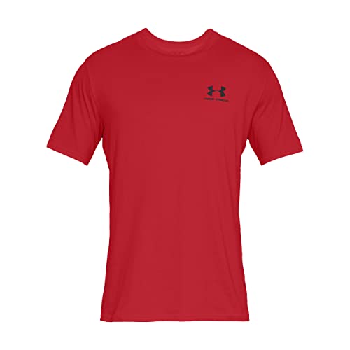Under Armour Men's Cotton Solid UA Sportstyle LC Short Sleeve | T-Shirt | Red | M | 1326799-600-MD