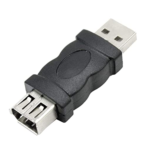 #73331B For Firewire Ieee 1394 6 Pin Female F To Usb M Male Adaptor Converter Joiner Pc #TOP5