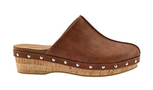 Corkys Footwear Newbie 1.75-Inch Platform Wedges Memory Foam Cushioned Slip-On with Chic Stud Detailing Stylish Comfort for Fall2