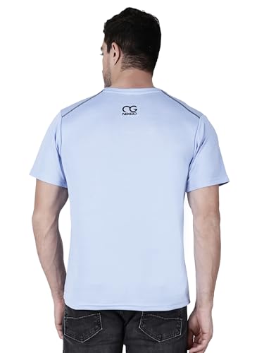 Image of Men Round Neck Half Sleeve Regular Comfort Dry-Fit Activewear Sports T-Shirt Pack of 1 Multicolour