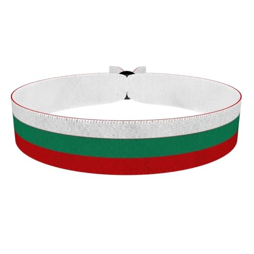 Druck-Palast Bracelet Bulgarie - Accessoire en tissu waterproof - Couleurs bulgares - Article de sport unisexe - Idée cadeau pour passionnés - Bracelet artisanal et tendance