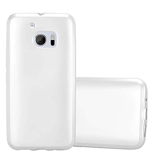 Cadorabo Funda para HTC 10 (One M10) en Metallic Plateado - Cubierta Proteccíon de Silicona TPU Delgada e Flexible con Antichoque - Gel Case Cover Carcasa Ligera