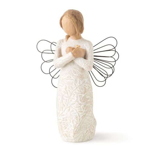 Willow Tree Remembrance Angel (Lighter Skin) MemoriesHold Each one Safely in Your Heart A Gift to Express Sympathy Comfort Remembrance and Healing Sculpted Hand-Painted Figurine