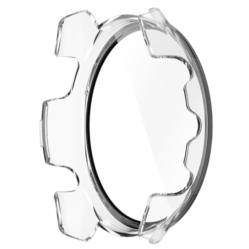 【Faygtni】1個 GARMIN対応 Forerunner 165対応 一体型 ケース+ガラスフィルム PC+ガラス製 高透過率 9H硬度 全面保護 耐衝撃 軽量 薄型 装着簡単 6色オプション ガーミン対応 Forerunner 165 Music対