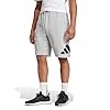adidas Men's Essentials Big Logo French Terry Short, Medium Grey Heather/Black, XXL #1