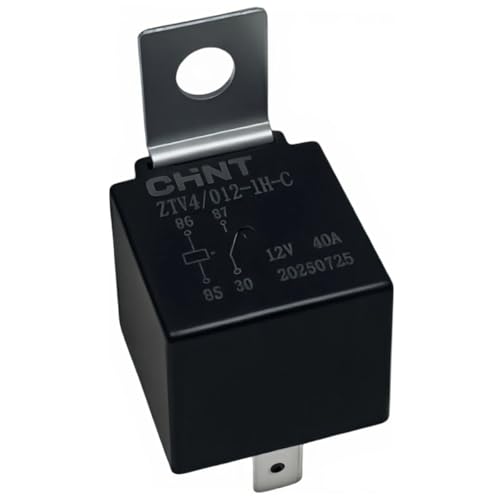 Relais de commutateur 12V 40A robuste avec bornes à lame 6,3mm