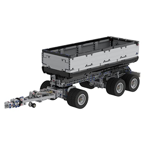 SRYC Technik Bausteine Anhänger Modell Bausatz, MOC-104030, 1345+ Klemmbausteine Anhänger Modellbausatz, Kompatibel mit Lego Technic Cover