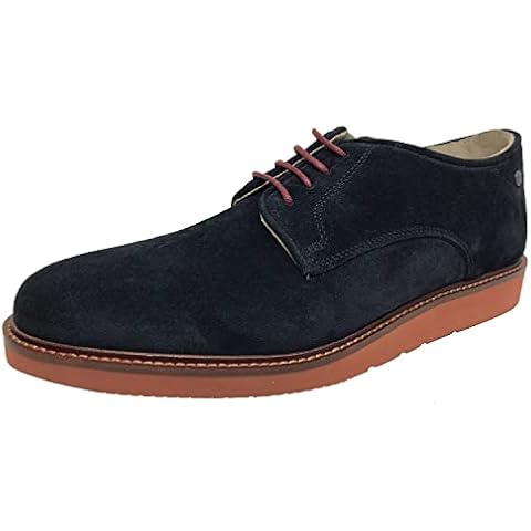 Xelay Men's Lace-Up Suede Leather Oxfords Cover