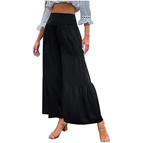 HAOLEI Women's Loose Flared Trousers Cover