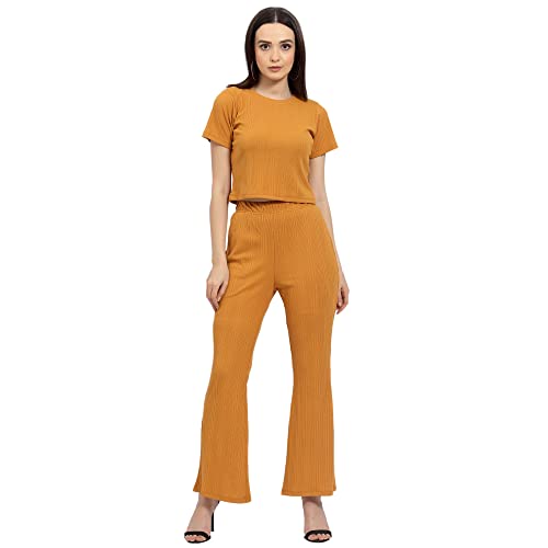 Image of Rigo Printed Waffle Knit Tie & Dye Top and Shorts Co-ord Set for Women | Half Sleeves & Sleeveless Co-ords Set for Women | Stylish Dresses for Women | Night Wear, Beach Wear, Vacation Wear Outfit