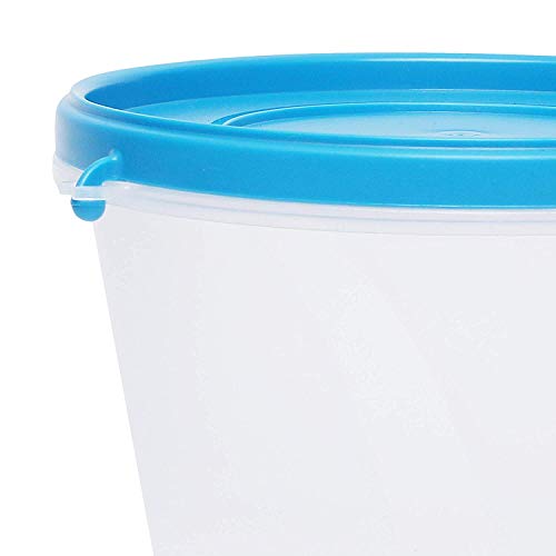 Image of Cutting EDGE Nesterware 1000ml Stackable Food Container (Set of 6, Blue) | BPA-free plastic, stackable design, leak-proof, kitchen storage, pantry, fridge, meal prep, reusable, travel use