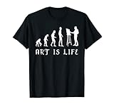 Design évolution de l'homme. Qu'il s'agisse de l'apprentissage de la peinture ou d'un artiste célèbre, ce design convient à tout amateur d'art.
