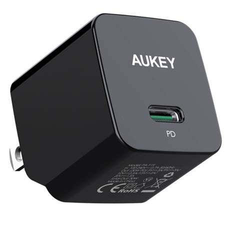AUKEY USB C Wall Charger 30W PD3.0 [GaN Tech] USB C Charger with Power Delivery, Fast Charger PD Charger for 13