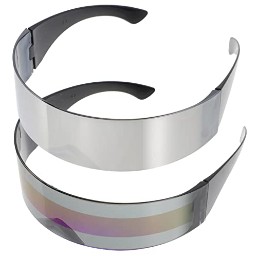 Beavorty 2pcs Small Plastic Glasses Sunglasses Portable Party Favors Decorative Props Translucent Creative Unique Suitable for Ktv Bars Clubs Discos Halloween Birthdays Festivals