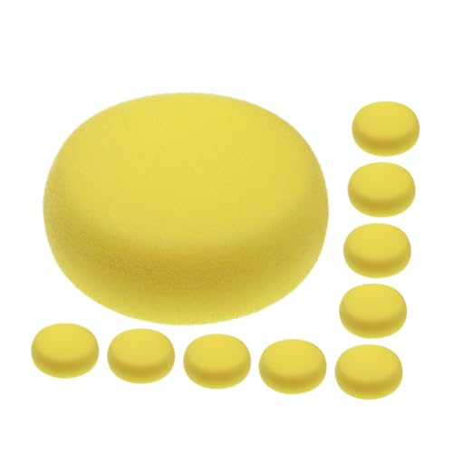 AUTSUPPL 10pcs Round Sponge Brushes for Painting Friendly Paint Brushes for Watercolors Crafts Creative Fun Easy Grip Design for Hands for Art Projects