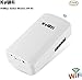 KuWFi Wireless WiFi Bridge Outdoor CPE Kit Point to Point 2.4G 300Mbps Waterproof Long Range WiFi Extender with Ethernet Port