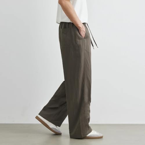 Summer Japanese Straight Wide Leg Pants Summer Lightweight Loose Sports Casual Trousers3
